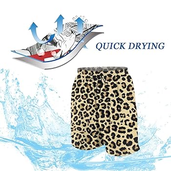 Amazon | [BOLACO] 水着 メンズ ビーチパンツ 豹 ヒョウ柄 海